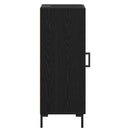 Sideboard Olden Sort eg 34,5 x 34 x 90 cm Ingeniørt træ og jern