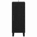 Sideboard Sort eg 34,5 x 34 x 90 cm Ingeniørt træ og jern