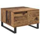 Sofabord Gammelt træ 55 x 55 x 36,5 cm Konstrueret træ