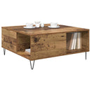 Sofabord Gammelt træ 80 x 80 x 36,5 cm Konstrueret træ