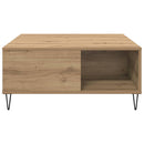 Sofabord Artisan Egetræ 80 x 80 x 36,5 cm Konstrueret træ