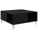 Sofabord Sort eg 80 x 80 x 36,5 cm Konstrueret træ