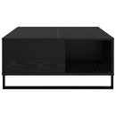 Sofabord Sort eg 80 x 80 x 36,5 cm Konstrueret træ