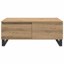 Sofabord Artisan Egetræ 90 x 50 x 36,5 cm Konstrueret træ