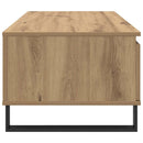 Sofabord Artisan Egetræ 90 x 50 x 36,5 cm Konstrueret træ
