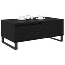 Sofabord med skuffe Sort eg 90 x 50 x 36,5 cm Konstrueret træ