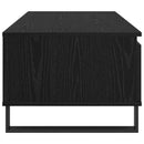 Sofabord med skuffe Sort eg 90 x 50 x 36,5 cm Konstrueret træ