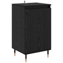 Sideboard 2 pcs Sort eg 40 x 35 x 70 cm Ingeniørt træ og jern