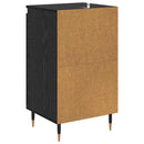 Sideboard 2 pcs Sort eg 40 x 35 x 70 cm Ingeniørt træ og jern