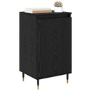 Sideboard 2 pcs Sort eg 40 x 35 x 70 cm Ingeniørt træ og jern
