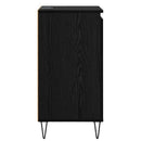 Sideboard Vægmonteret Sort eg 40 x 35 x 70 cm Konstrueret træ