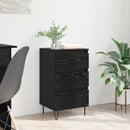 Sideboard Sort eg 40 x 35 x 70 cm Ingeniørt træ og jern