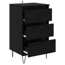 Sideboard Sort eg 40 x 35 x 70 cm Ingeniørt træ og jern
