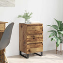Sideboard med skuffe Gammelt træ Konstrueret træ