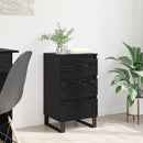 Sideboard med skuffe Sort eg Konstrueret træ