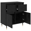 Sideboard Sort eg 60 x 35 x 70 cm Ingeniørt træ og jern