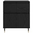 Sideboard Sort eg 60 x 35 x 70 cm Ingeniørt træ og jern
