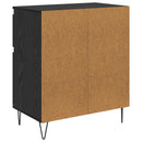 Sideboard Sort eg 60 x 35 x 70 cm Ingeniørt træ og jern
