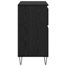 Sideboard Sort eg 60 x 35 x 70 cm Ingeniørt træ og jern