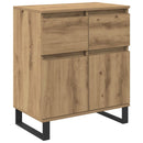 Sideboard Artisan Egetræ 60 x 35 x 70 cm Ingeniørt træ og jern