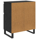 Sideboard Sort eg 60 x 35 x 70 cm Ingeniørt træ og jern