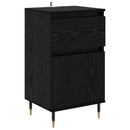 Sideboard Sort eg 40 x 35 x 70 cm Ingeniørt træ og jern