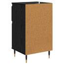 Sideboard Sort eg 40 x 35 x 70 cm Ingeniørt træ og jern