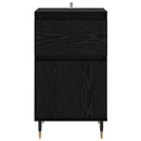 Sideboard Sort eg 40 x 35 x 70 cm Ingeniørt træ og jern