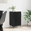 Sideboard med skuffe Sort eg 35 x 40 x 70 cm Konstrueret træ