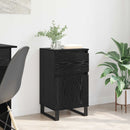 Sideboard med skuffe Sort eg 35 x 40 x 70 cm Konstrueret træ