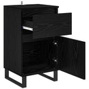 Sideboard med skuffe Sort eg 35 x 40 x 70 cm Konstrueret træ