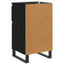 Sideboard med skuffe Sort eg 35 x 40 x 70 cm Konstrueret træ