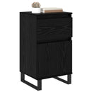 Sideboard med skuffe Sort eg 35 x 40 x 70 cm Konstrueret træ