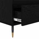 TV-skab Sort eg 100 x 34,5 x 44,5 cm Ingeniørt træ og jern