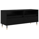 TV-skab Sort eg 100 x 34,5 x 44,5 cm Ingeniørt træ og jern