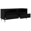 TV-skab Sort eg 100 x 34,5 x 44,5 cm Ingeniørt træ og jern