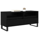 TV-skab Sort eg 100 x 34,5 x 44,5 cm Ingeniørt træ og jern