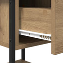 Sengebord med skuffe 2 pcs Artisan Egetræ 34 x 35,5 x 45 cm