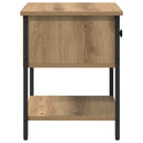 Sengebord med skuffe 2 pcs Artisan Egetræ 34 x 35,5 x 45 cm