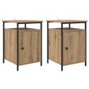Natskab 2 pcs Artisan Egetræ 40 x 42 x 60cm Konstrueret træ