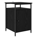 Natskab 2 pcs Sort eg 40 x 42 x 60cm Konstrueret træ
