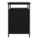 Natskab 2 pcs Sort eg 40 x 42 x 60cm Konstrueret træ