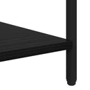 Sengebord 2 pcs Sort eg 40 x 40 x 50 cm Konstrueret træ