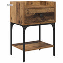 Sengebord 2 pcs Gammelt træ 40 x 29 x 60 cm Konstrueret træ