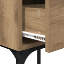 Sengebord 2 pcs Artisan Egetræ 40 x 29 x 60 cm Konstrueret træ