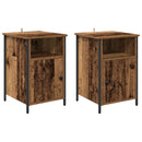 Natskab 2 pcs Gammelt træ 40 x 42 x 60 cm Konstrueret træ
