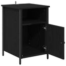 Natskab 2 pcs Sort eg 40 x 42 x 60 cm Konstrueret træ