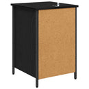 Natskab 2 pcs Sort eg 40 x 42 x 60 cm Konstrueret træ