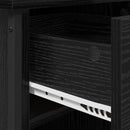 Natskab 2 pcs Sort eg 40 x 42 x 50 cm Konstrueret træ