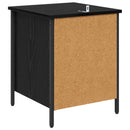 Natskab 2 pcs Sort eg 40 x 42 x 50 cm Konstrueret træ